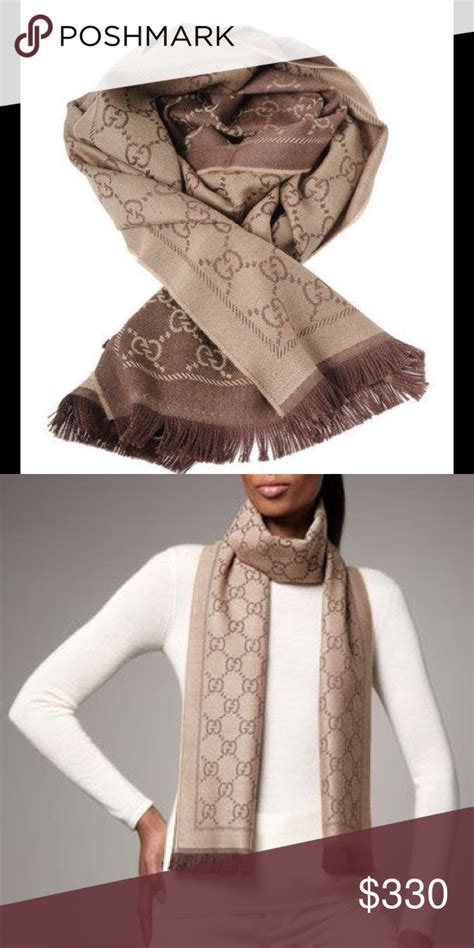 gucci two tone scarf|gucci scarf celebrities.